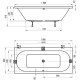 Акриловая ванна 180x80 см Ravak City C920000000