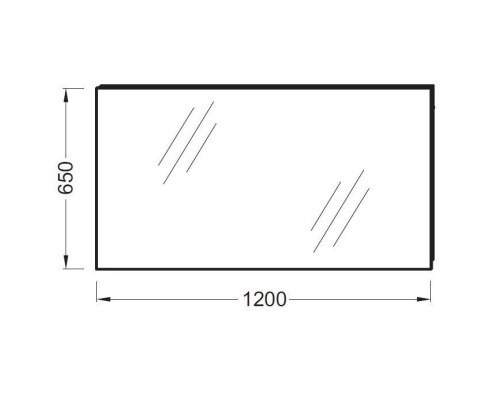 Зеркало для ванны 120x65 см Jacob Delafon Odeon Up EB1085-NF