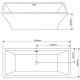 Акриловая ванна 180x80 см Grossman GR-1901
