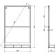 Зеркало 50x80 см черный Grossman Метрис 205001