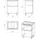 Тумба белый глянец 59 см Grossman Адель 106007