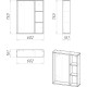 Зеркало 60,2x75 см дуб сонома L/R Grossman Флай 206001