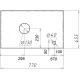 Столешница 77 см белый матовый Grossman Флай 508001