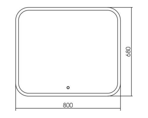 Зеркало 80x68 см Grossman Comfort 680680