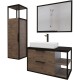 Комплект мебели дуб веллингтон/черный 90 см Grossman Лофт 109001 + GR-3031 + 209001