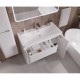 Комплект мебели белый глянец 100,1 см Grossman Адель 1010002 + 4627173210263 + 2010004
