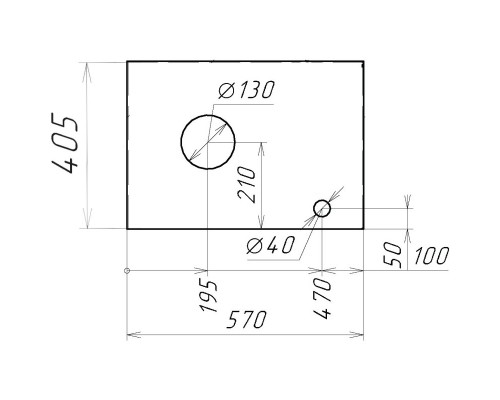 Комплект мебели дуб сонома/серый матовый 57 см Grossman Флай 106002 + 506002 + GR-3014 + 206001