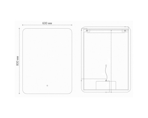 Зеркало 60x80 см Grossman Elegans 176080