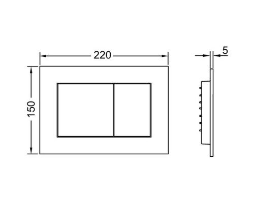 Комплект подвесной унитаз Jacob Delafon Struktura EDE102-00 + E20606-WTE + система инсталляции Tece 9400413