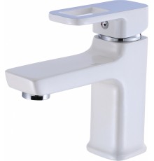 Смеситель для умывальника Hansen H10008-F латунь,  белый/хром