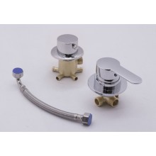 Смеситель для душевой кабины 5-и режимный под штуцер Hansen HL38025