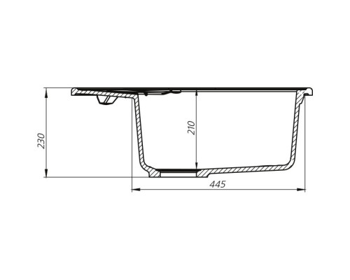 Кухонная мойка черный IDDIS Kitchen G K06B621I87