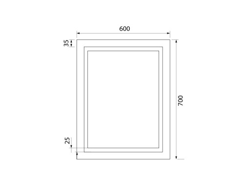 Зеркало 60x70 см IDDIS Zodiac ZOD6000i98