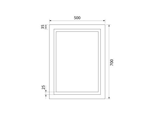 Зеркало 50x70 см IDDIS Zodiac ZOD50T0i98