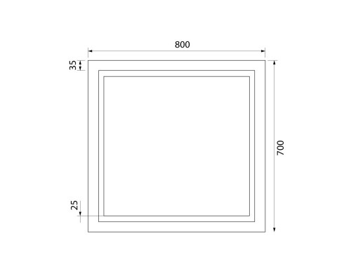 Зеркало 80x70 см IDDIS Zodiac ZOD80T0i98