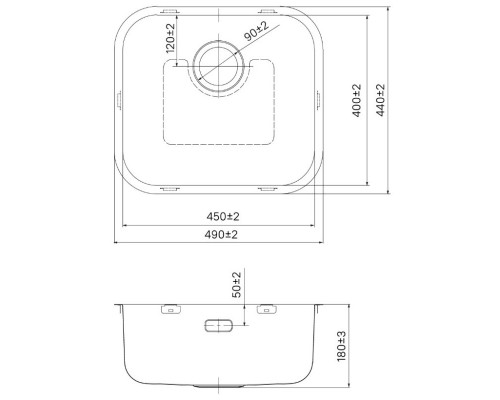 Кухонная мойка IDDIS Mate матовая сталь MAT49S0i77