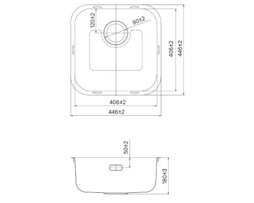 Кухонная мойка IDDIS Mate матовая сталь MAT44S0i77