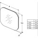 Зеркало 100x70 Ideal Standard SoftMood T7827BH