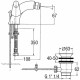 Смеситель для биде с донным клапаном Jacob Delafon Ginko E73905-CP