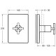 Переключатель на 3 выхода Jacob Delafon Modulo E98736-CP