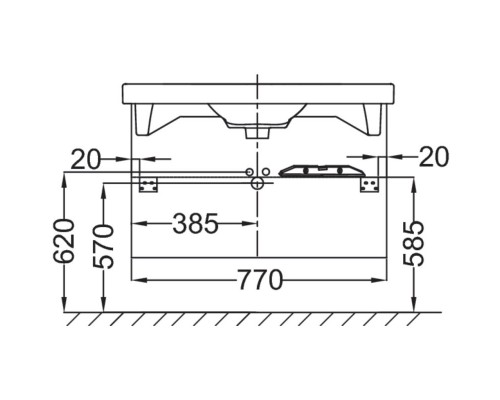 Тумба белый 77 см Jacob Delafon Odeon Up EB894-N18