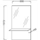 Зеркало с полкой белый 59*107,2 см Jacob Delafon Struktura EB1212-N18