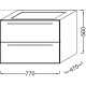 Тумба белый 77 см Jacob Delafon Struktura EB1277-N18