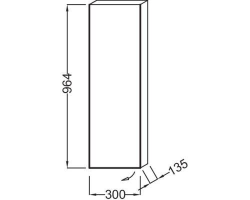 Подвесная полуколонна левосторонняя малиновый глянец Jacob Delafon Spherik EB1059G-R3