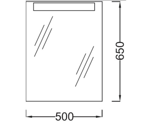 Зеркало с подсветкой 50*65 см Jacob Delafon Presquile EB1107-NF