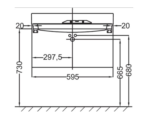 Тумба белый глянец 59,5 см Jacob Delafon Rythmik EB1307-G1C