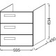 Тумба белый глянец 59,5 см Jacob Delafon Rythmik EB1307-G1C