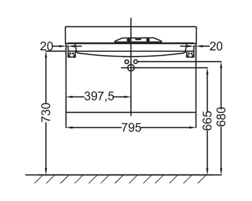 Тумба малиновый глянец 79,5 см Jacob Delafon Rythmik EB1302-R3