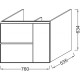 Тумба белый 76 см Jacob Delafon Soprano EB1333-N18