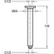 Потолочный держатель для верхнего душа 130 мм Jacob Delafon E15398-CP