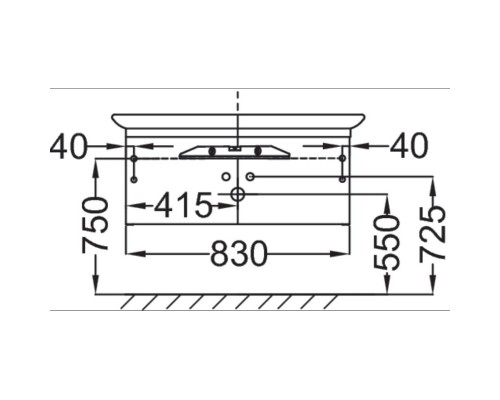 Тумба белый глянец 83 см  Jacob Delafon Presquile EB1100-G1C