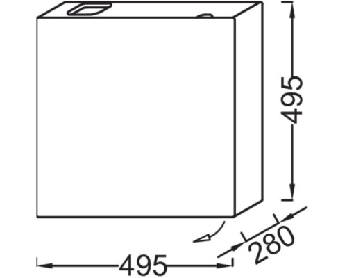 Тумба белый глянец 49,5 см L Jacob Delafon Terrace EB1178-G1C