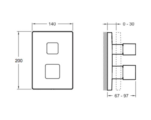 Термостат для ванны Jacob Delafon Modulo E98733-CP