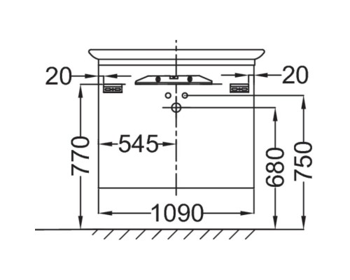 Тумба оливковый матовый 109 см Jacob Delafon Presquile EB1105-M47