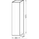 Подвесная колонна с реверсивной дверцей дуб шампань Jacob Delafon Rythmik EB998-E19