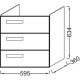 Тумба белый 59,5 см Jacob Delafon Rythmik EB1306-N18