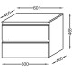 Комод белый глянец 60,1 см Jacob Delafon Vox EB2060-RA-G1C