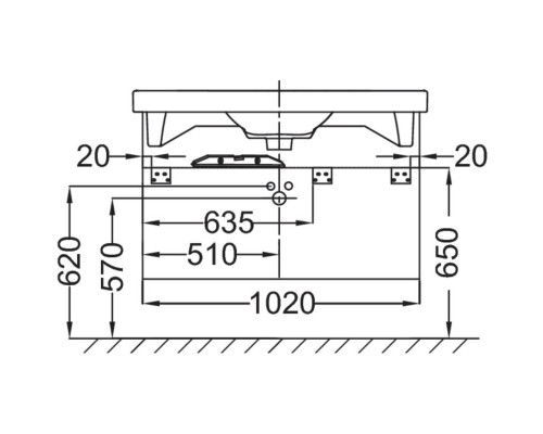 Тумба сливовый глянец 102 см Jacob Delafon Odeon Up EB891-F26