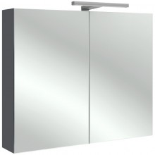 Зеркальный шкаф серый антрацит 80х65 см Jacob Delafon Odeon Up EB796RU-442