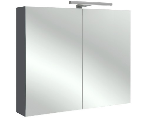 Зеркальный шкаф серый антрацит 80х65 см Jacob Delafon Odeon Up EB796RU-442