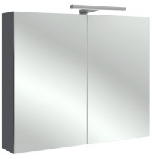 Зеркальный шкаф серый антрацит 80х65 см Jacob Delafon Odeon Up EB796RU-N14