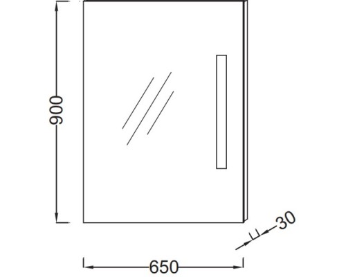 Зеркало со светодиодной подсветкой 90х65 см Jacob Delafon Pacific EB1415-NF