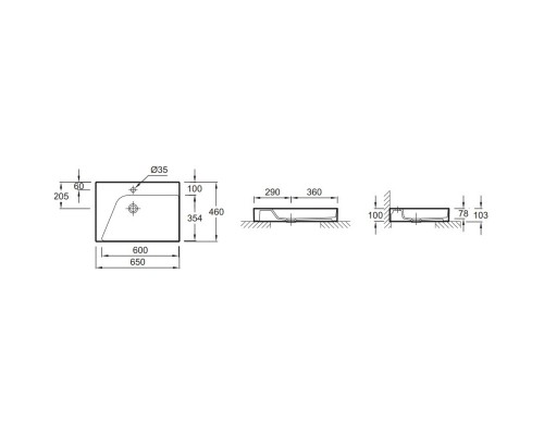 Раковина 65х46 см Jacob Delafon Rythmic Pure EVO112-00