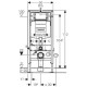 Комплект подвесной унитаз Jacob Delafon Struktura EDE102-00 + E4270-00 + система инсталляции Geberit 111.300.00.5