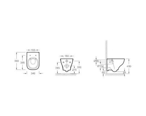 Комплект подвесной унитаз Jacob Delafon Struktura EDF102-00 + E4272-00 + система инсталляции Geberit 458.124.21.1