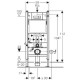 Комплект подвесной унитаз Jacob Delafon Struktura EDF102-00 + E4272-00 + система инсталляции Geberit 458.125.11.1